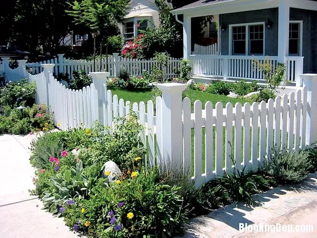 Hàng rào đẹp tạo ấn tượng thẩm mỹ đầu tiên cho ngôi nhà