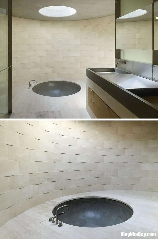 Những mảng tường ốp gạch 3D cực sang chảnh cho không gian phòng tắm