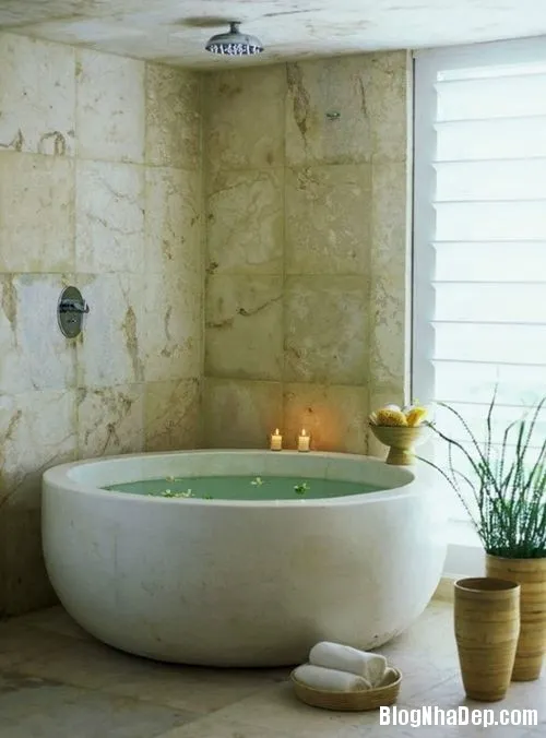 Những mẫu bồn tắm làm từ đá tự nhiên tuyệt đẹp