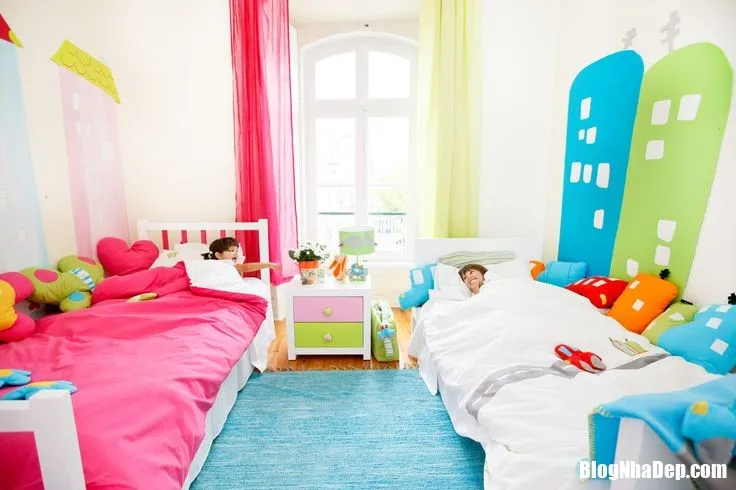 Phòng ngủ chung cho các con khác giới vô cùng tiện lợi và gọn gàng nhờ bí quyết rất riêng
