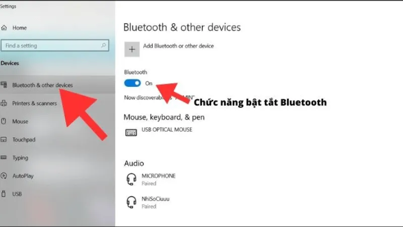 Hướng dẫn cách bật bluetooth trên máy tính PC đơn giản nhất