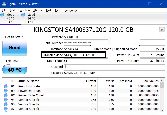 Hướng dẫn cách kiểm tra ổ cứng hỗ trợ khe cắm HDD SATA mấy?